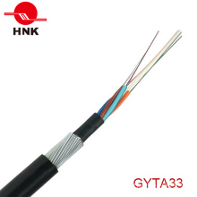Multi tubo suelto de alambre de acero cable blindado de fibra óptica GYTA33